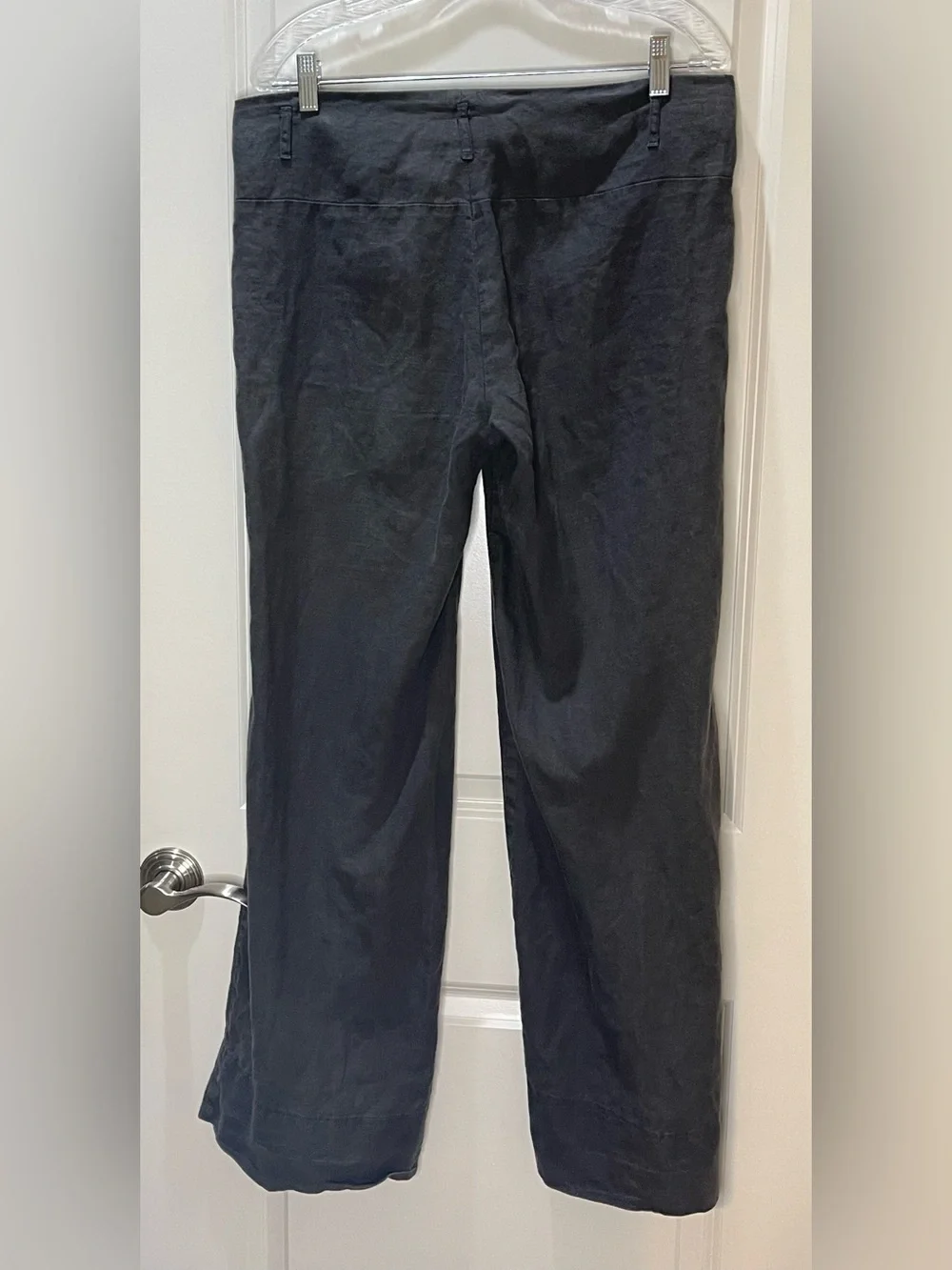 Banana Republic Women’s 100% Linen Pants in Charcoal 12